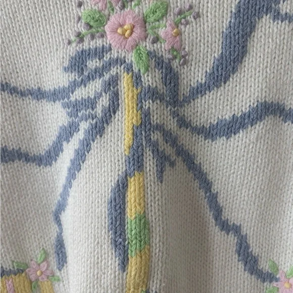 Vintage 80’s Floral Sweater Final Sale - Picture 2 of 6